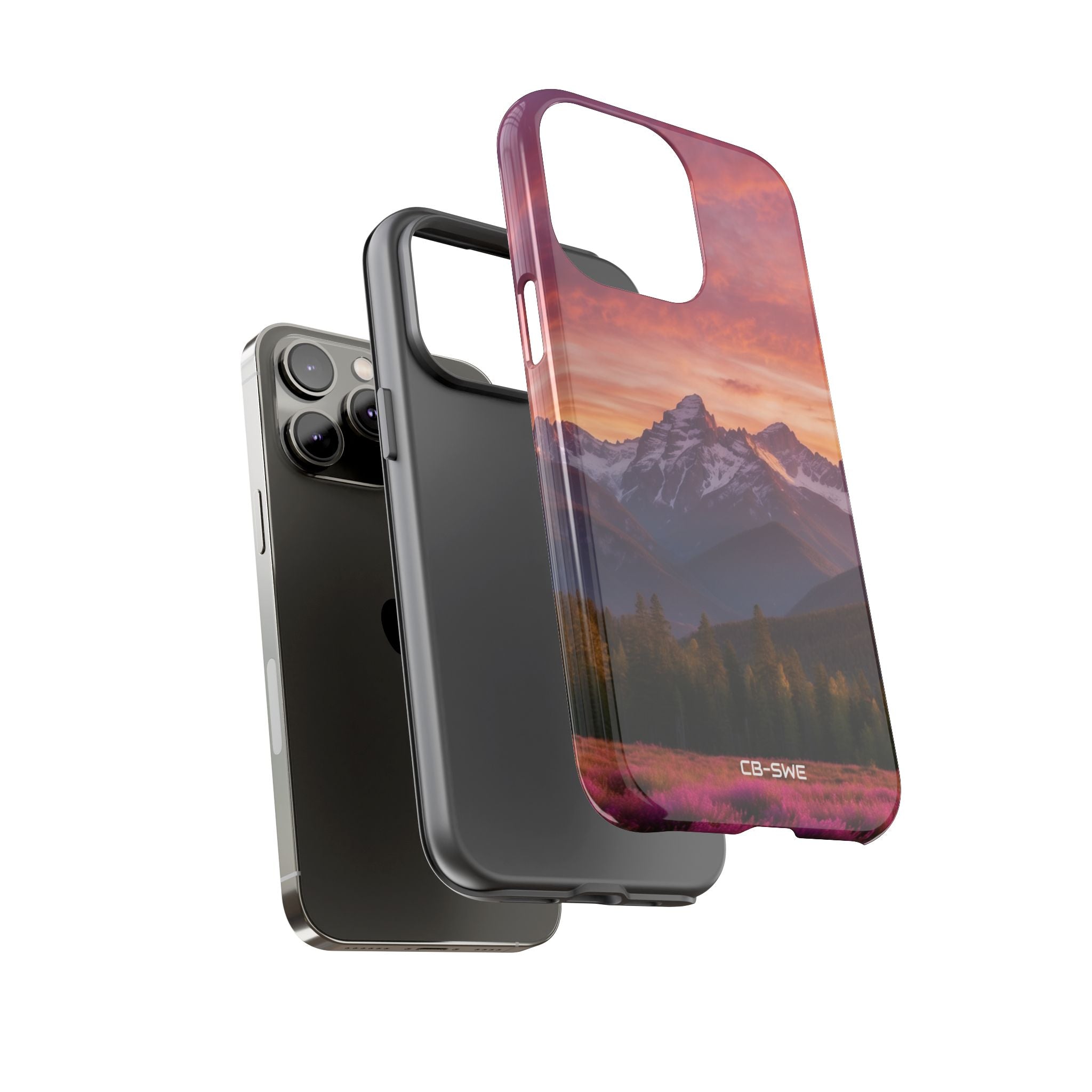 Mountain Peaks Glow - iPhone Case