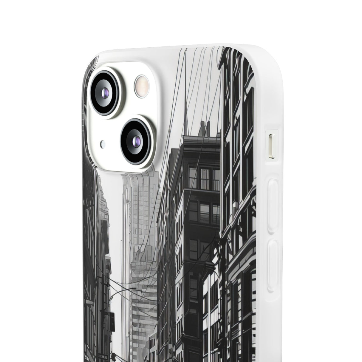 Noir Urban Serenity | Flexible Phone Case for iPhone