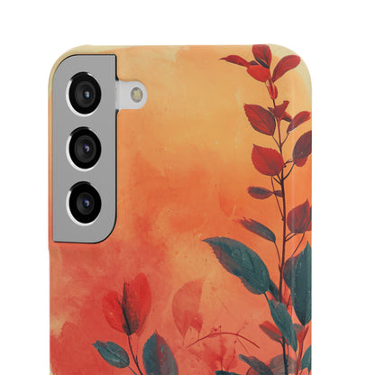 Orange Sun Harmony - Slim Samsung S22 Phone Case