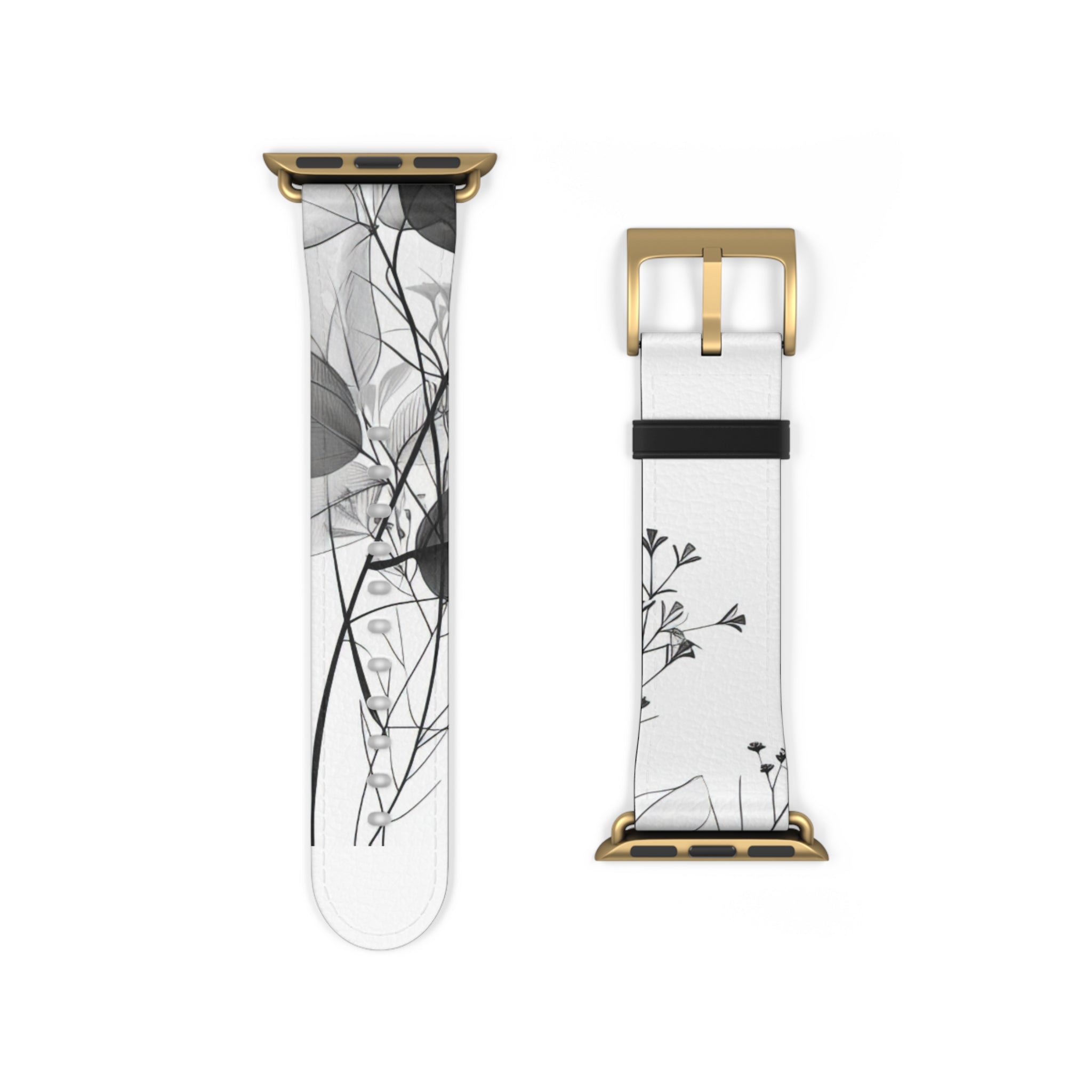 Silver Leaves - Watch Band