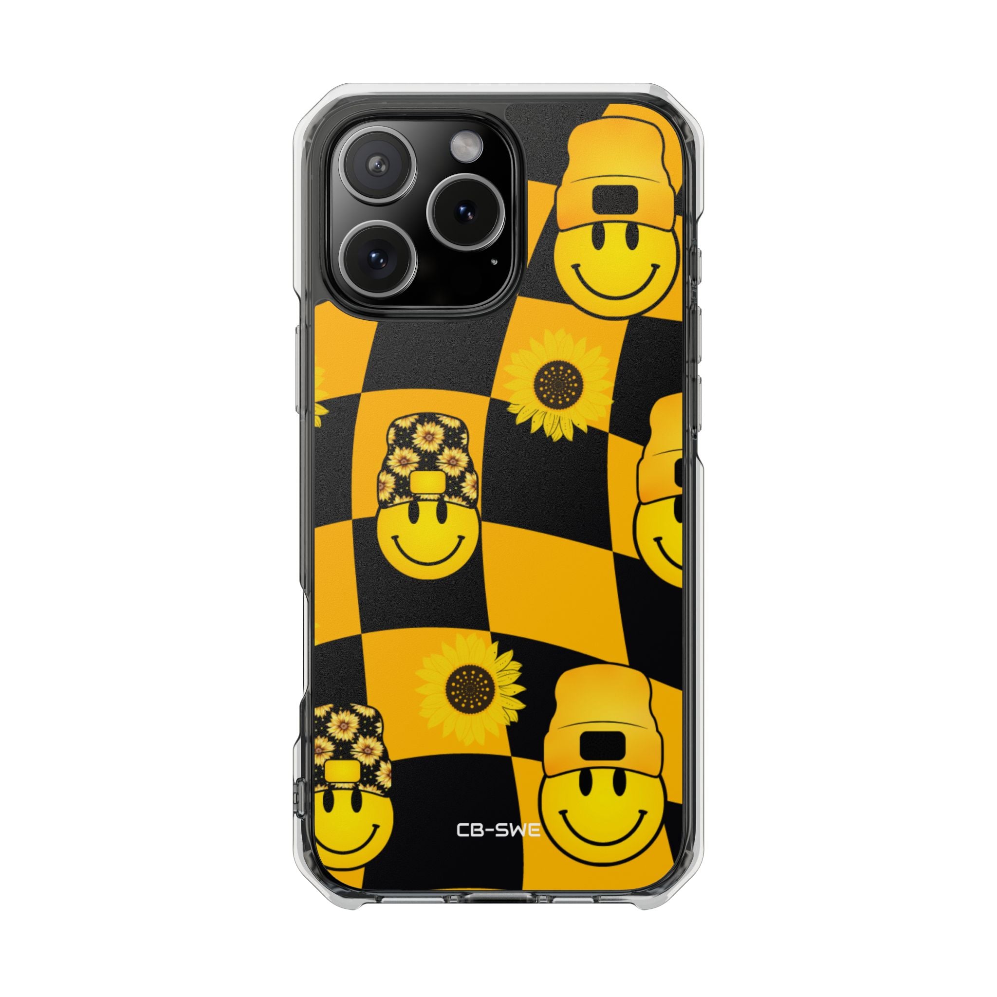 Joyful Checkered Smiles iPhone Case - Impact