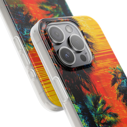 Tropical Sunburst iPhone 15 Pro Case - Soft