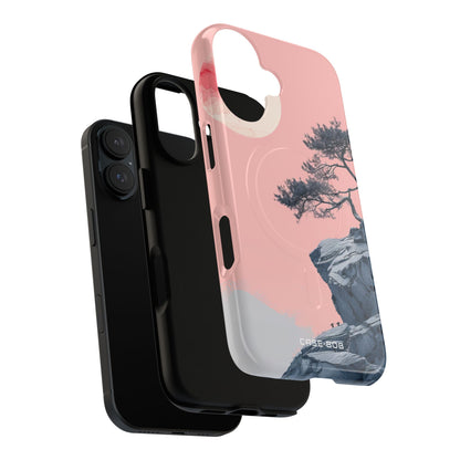 Crimson Moon Tree iPhone 16 Case - Tough+