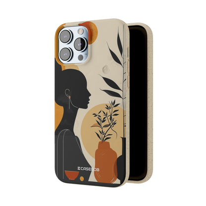 Modern Silhouette Tranquility | Biodegradable Phone Case