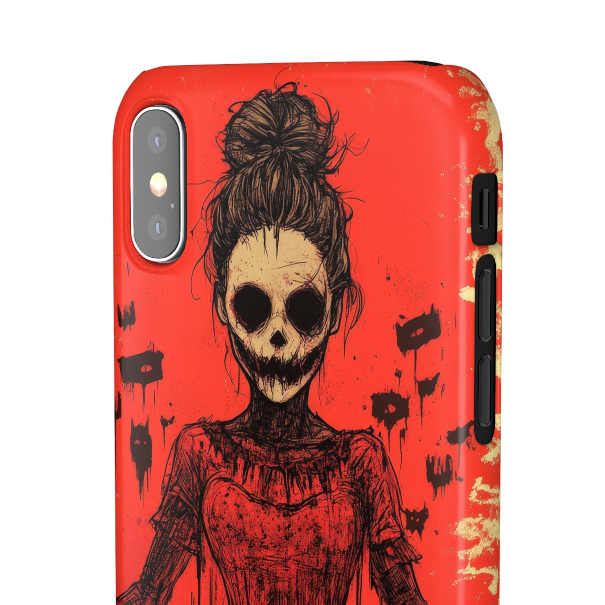 Haunting Scarlet Descent  iPhone X - Slim Phone Case