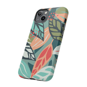 Mixed Tropical Leaf - Protective Phone Case