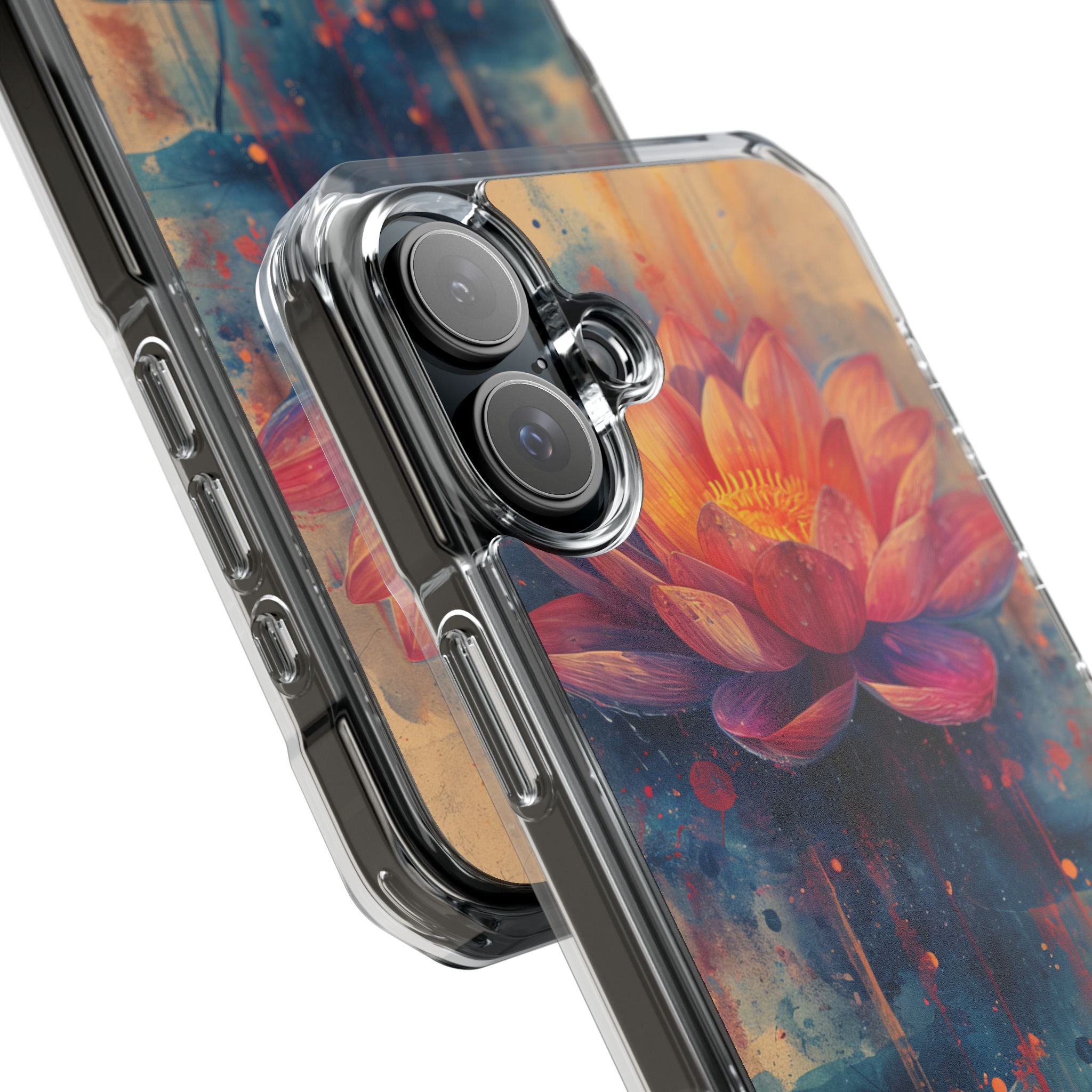 Lotus Blossom Art - Clear Impact iPhone 16 Phone Case