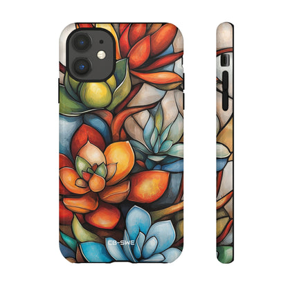 Vibrant Succulent Glow - iPhone Case