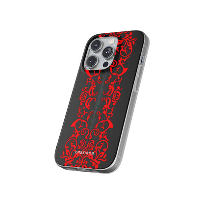 Crimson Spiral iPhone 14 Pro Case - Soft