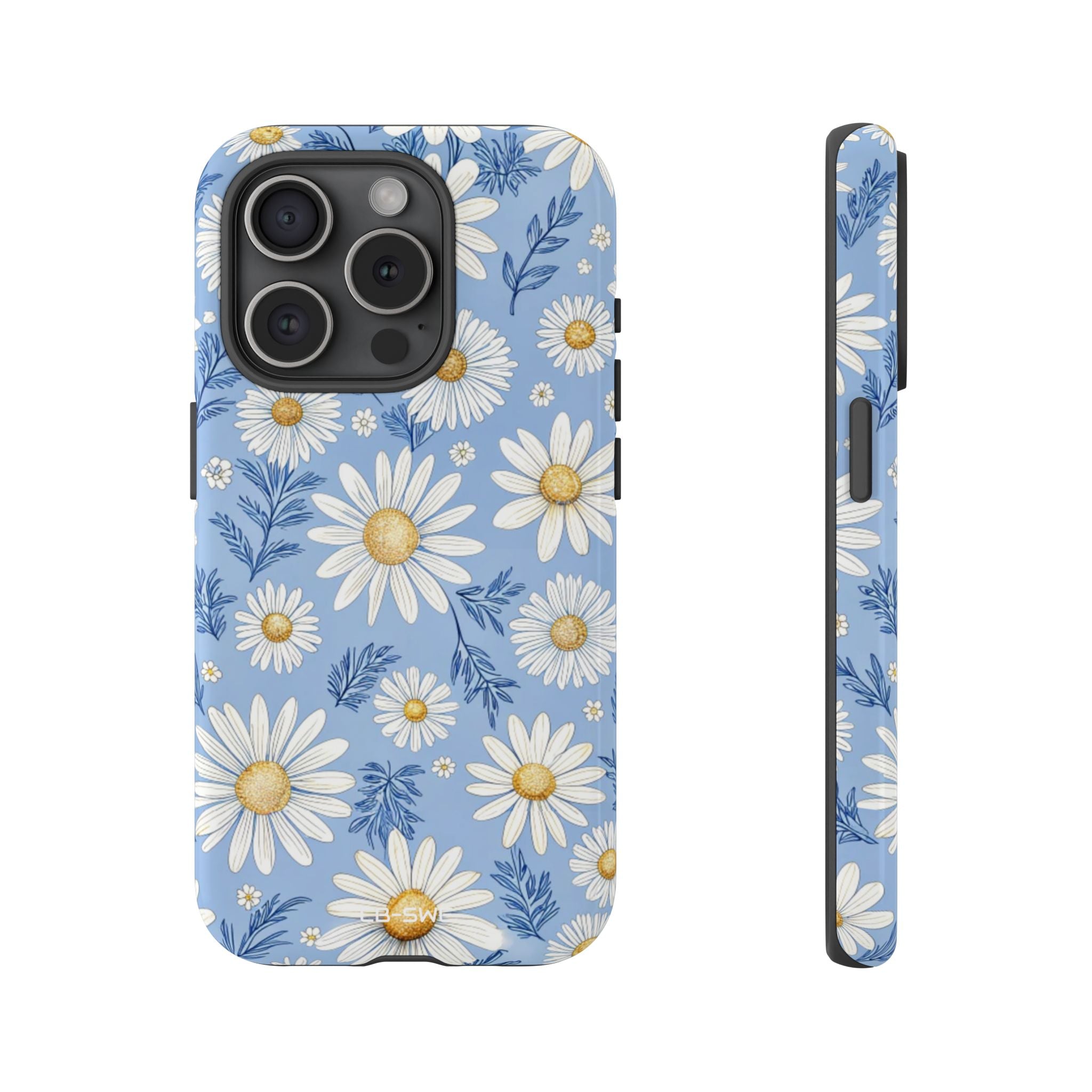 Daisies On Blue - iPhone Case