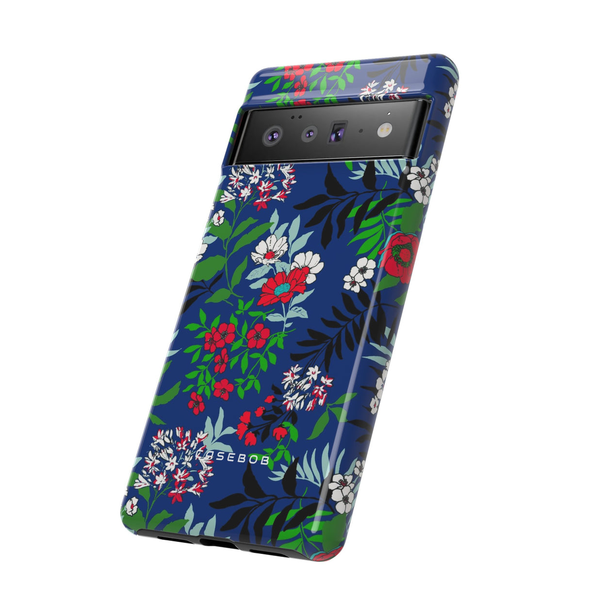 Blue Art Flowerfield - Protective Phone Case