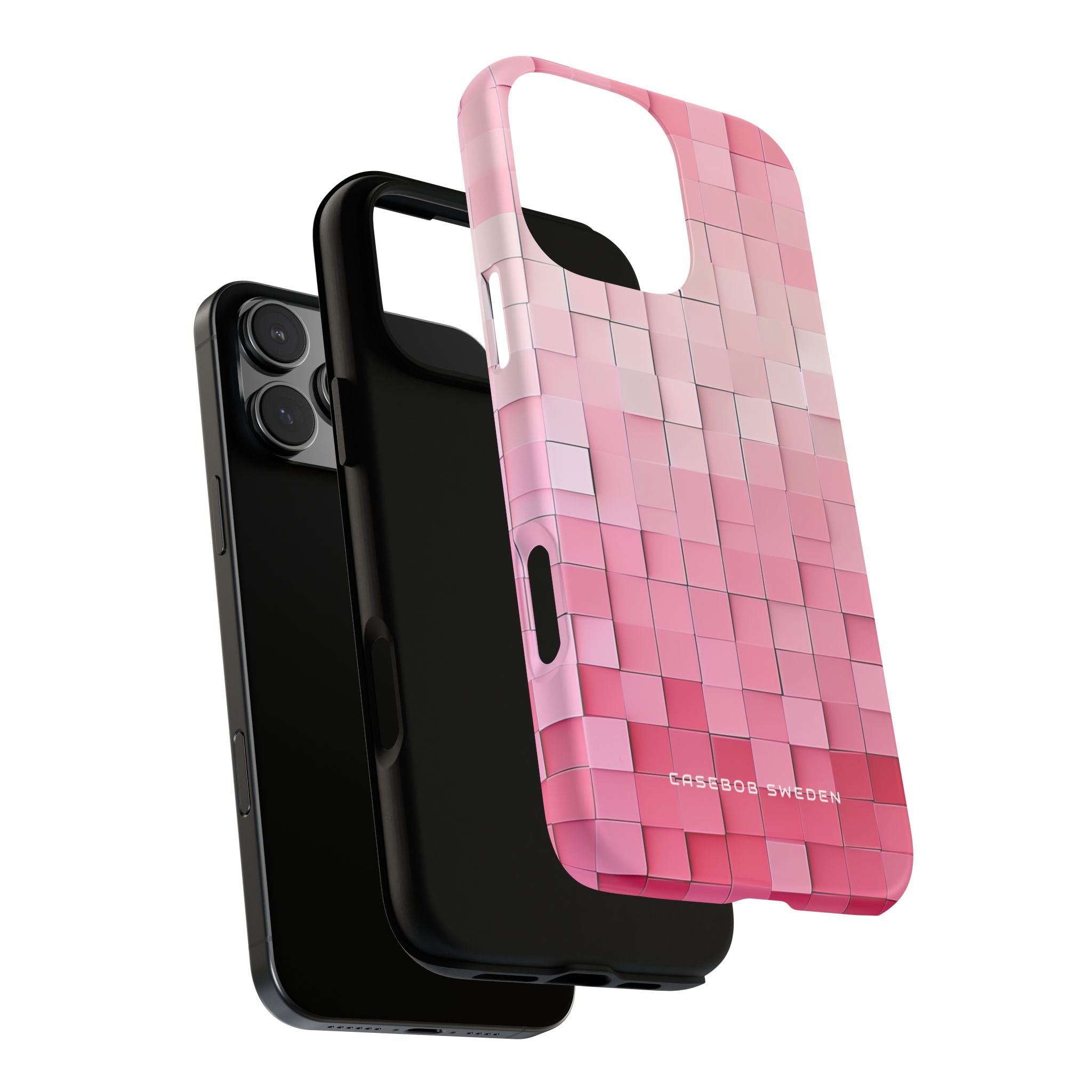 Gradient Pink Mosaic iPhone 16 - Tough Phone Case