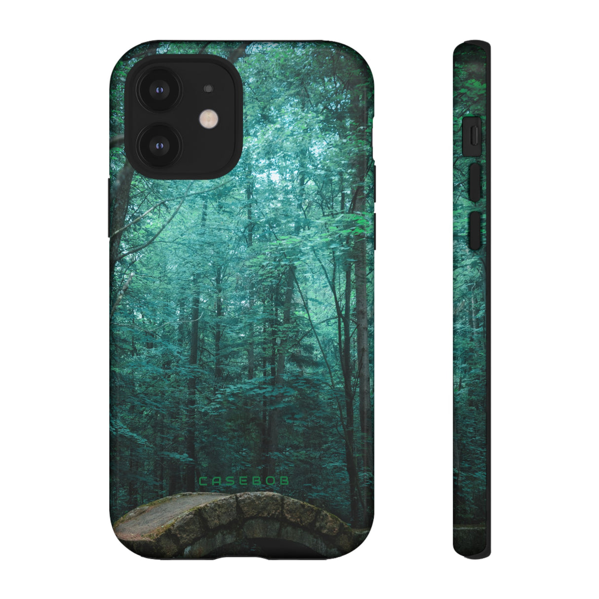 Mystical Forest with Stone Bridge - Protective Phone Case