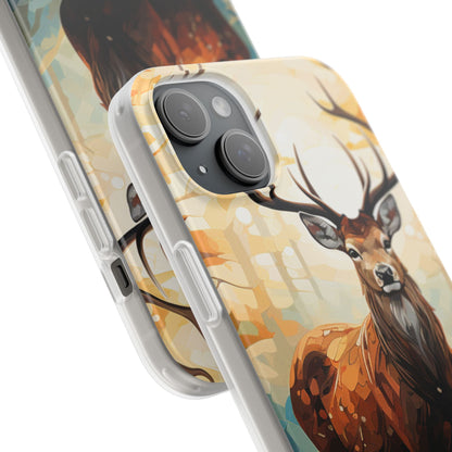 Glowing Stag iPhone 15 Plus Case - Soft