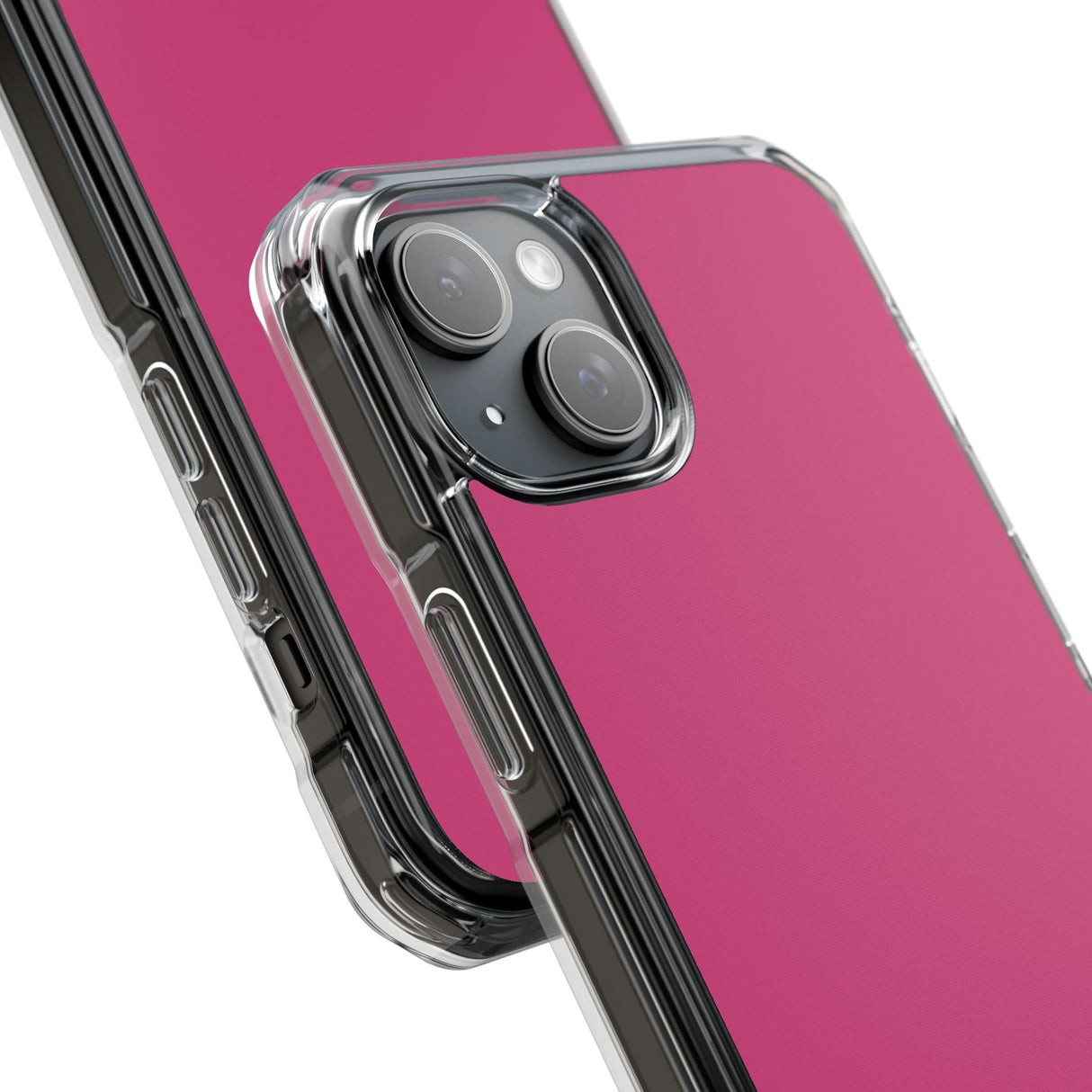 Magenta Pantone | Handyhülle für iPhone (Clear Impact Case – magnetisch) 