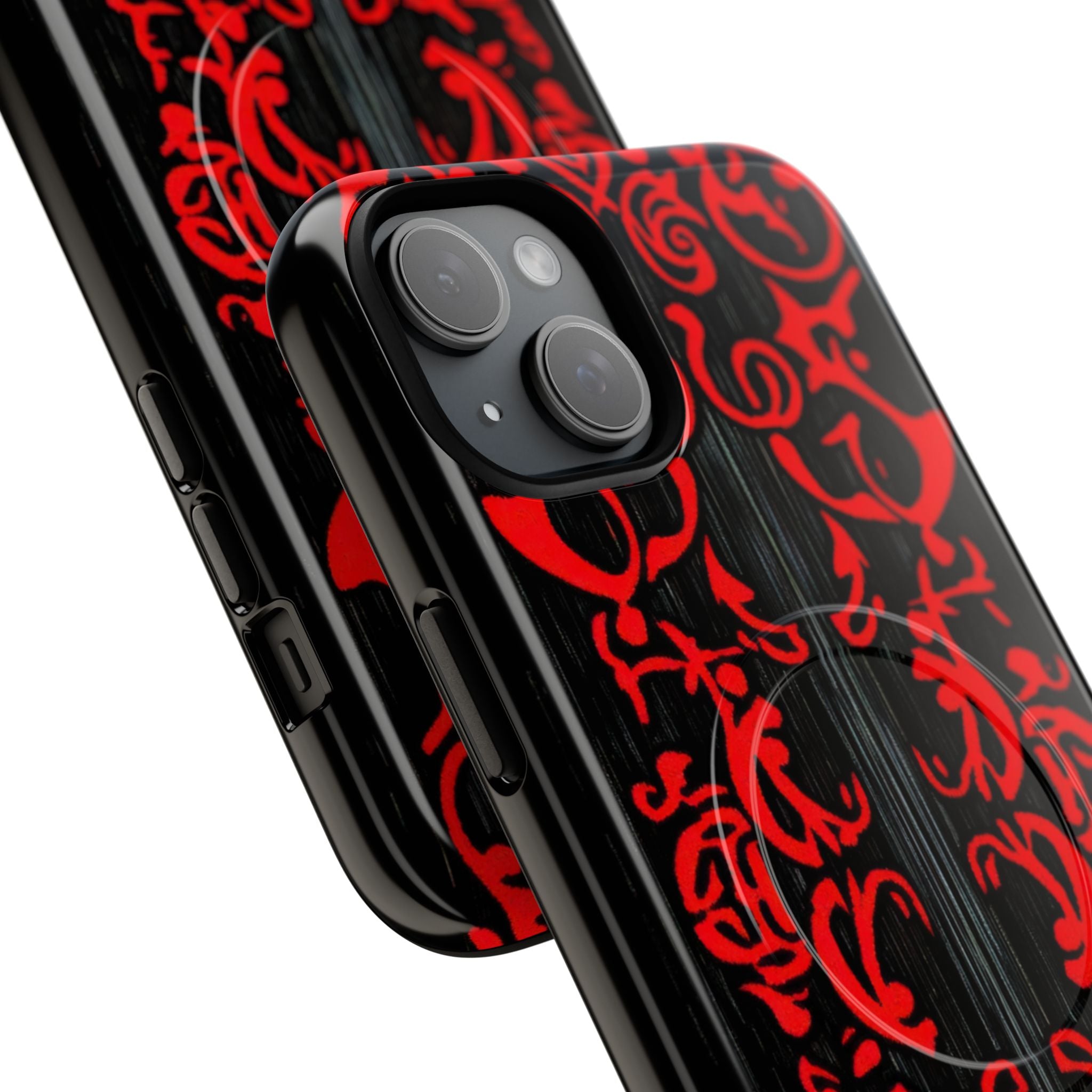 Gothic Crimson Symmetry iPhone 15 | Tough+ Phone Case