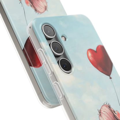 Heart Balloon Glow Samsung S24 Case - Soft