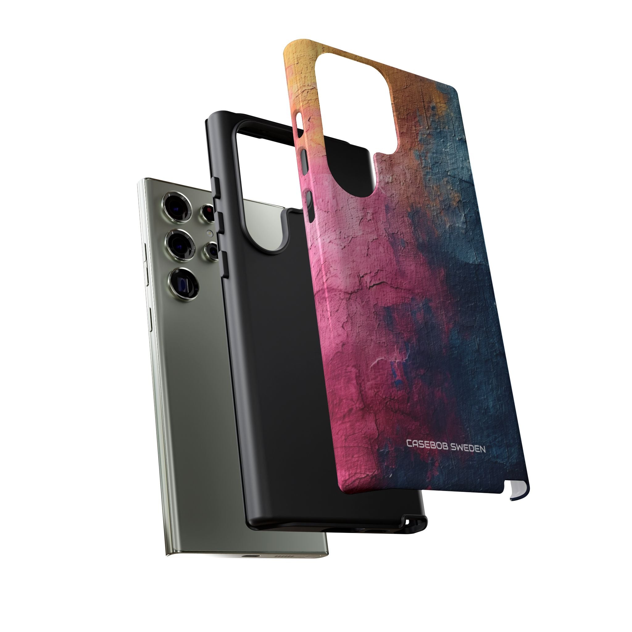 Blue Pink Abstract - Tough Samsung S23 Phone Case