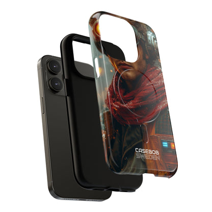 Futuristic Steampunk Explorer iPhone 14 - Tough+