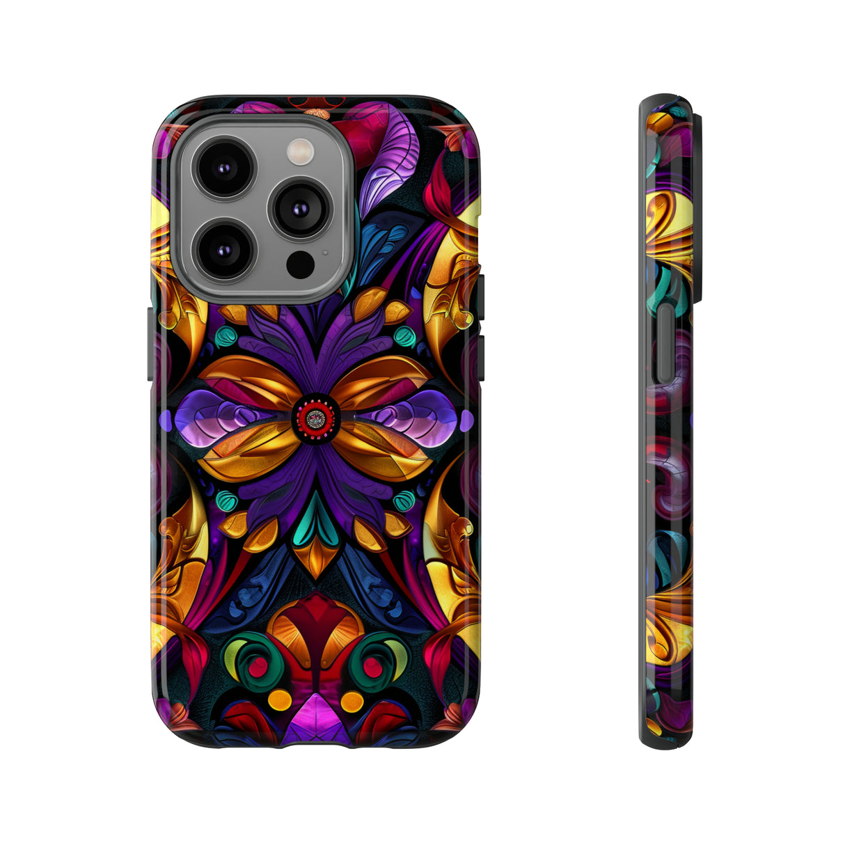 Gothic Stained Glass Majesty - Protective Phone Case