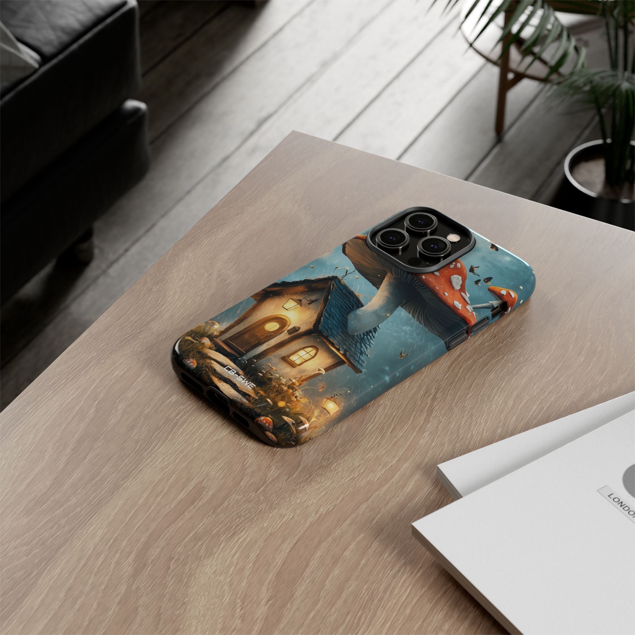 Mushroom House Glows - iPhone Case