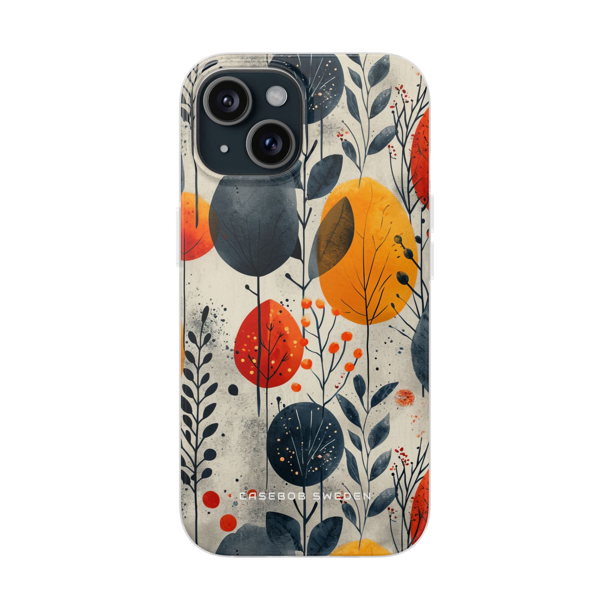 Vibrant Leaf Harmony iPhone 15 - Flexi Phone Case