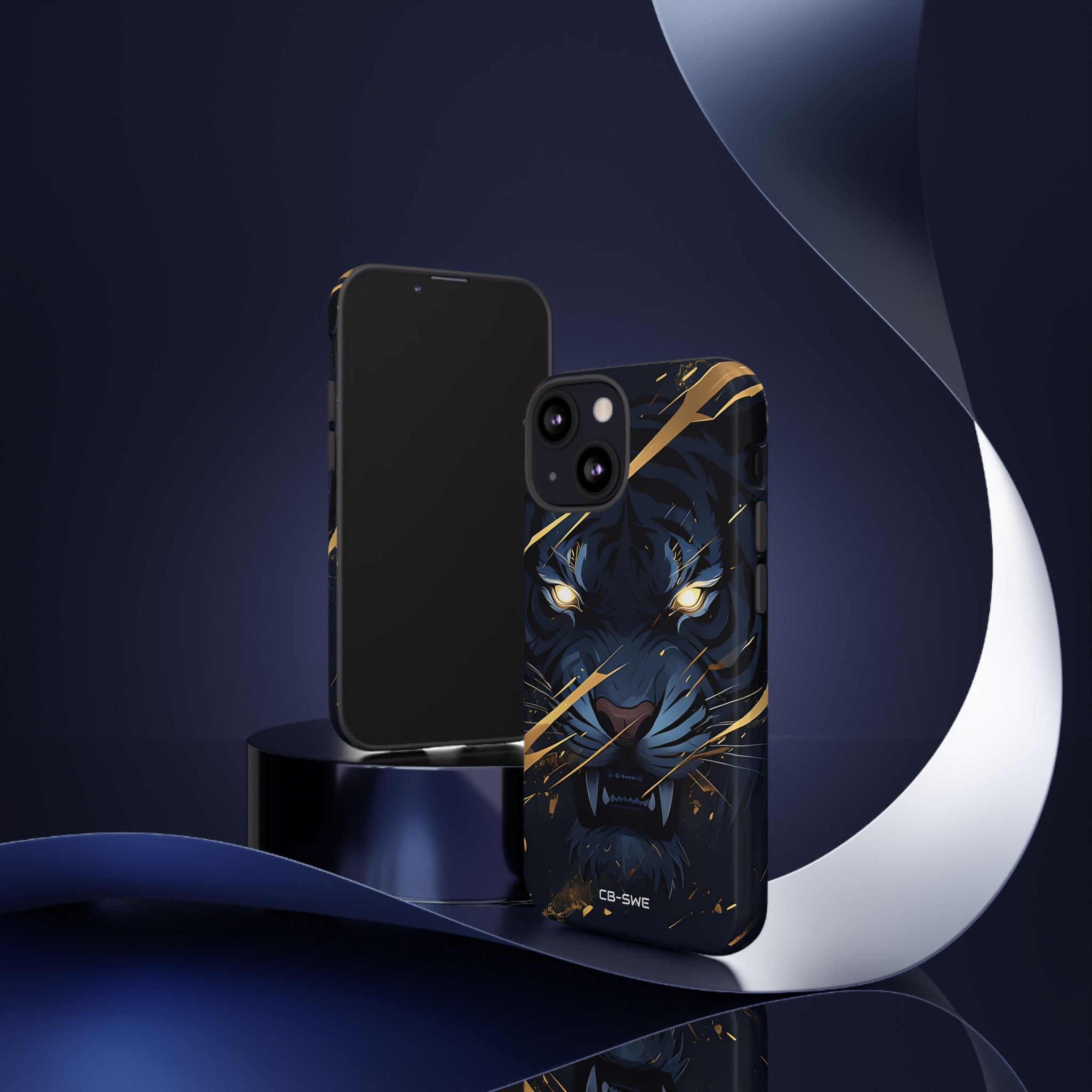 Tiger's Glowing Gaze - iPhone Case