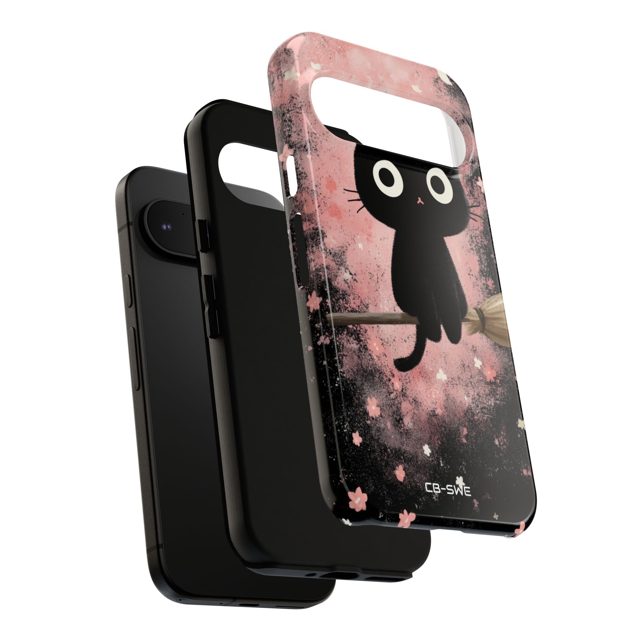 Whimsical Cat Soars - Google Pixel Case