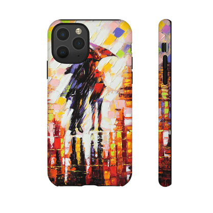 Oil Panting - Enamoured under Umbrella - Protective Phone Case