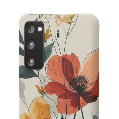 Elegant Floral Harmony Samsung S20 - Slim Phone Case