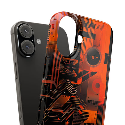 Gradient Circuitburst iPhone 16 - Slim Phone Case