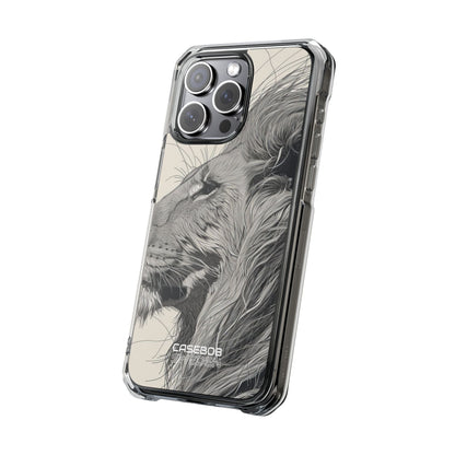 Majestic Lion Profile iPhone 15 - Impact Clear+