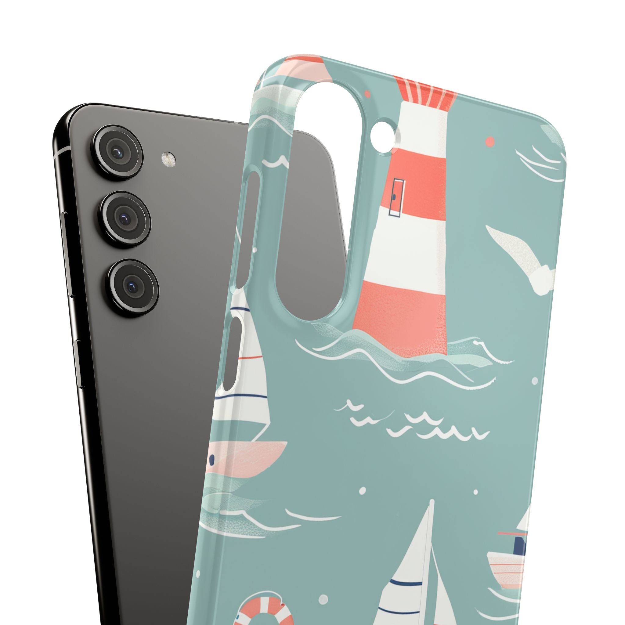 Lighthouse Nautical Charm - Slim Samsung S23 Phone Case