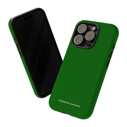 Dark Green iPhone 15 - Tough Phone Case