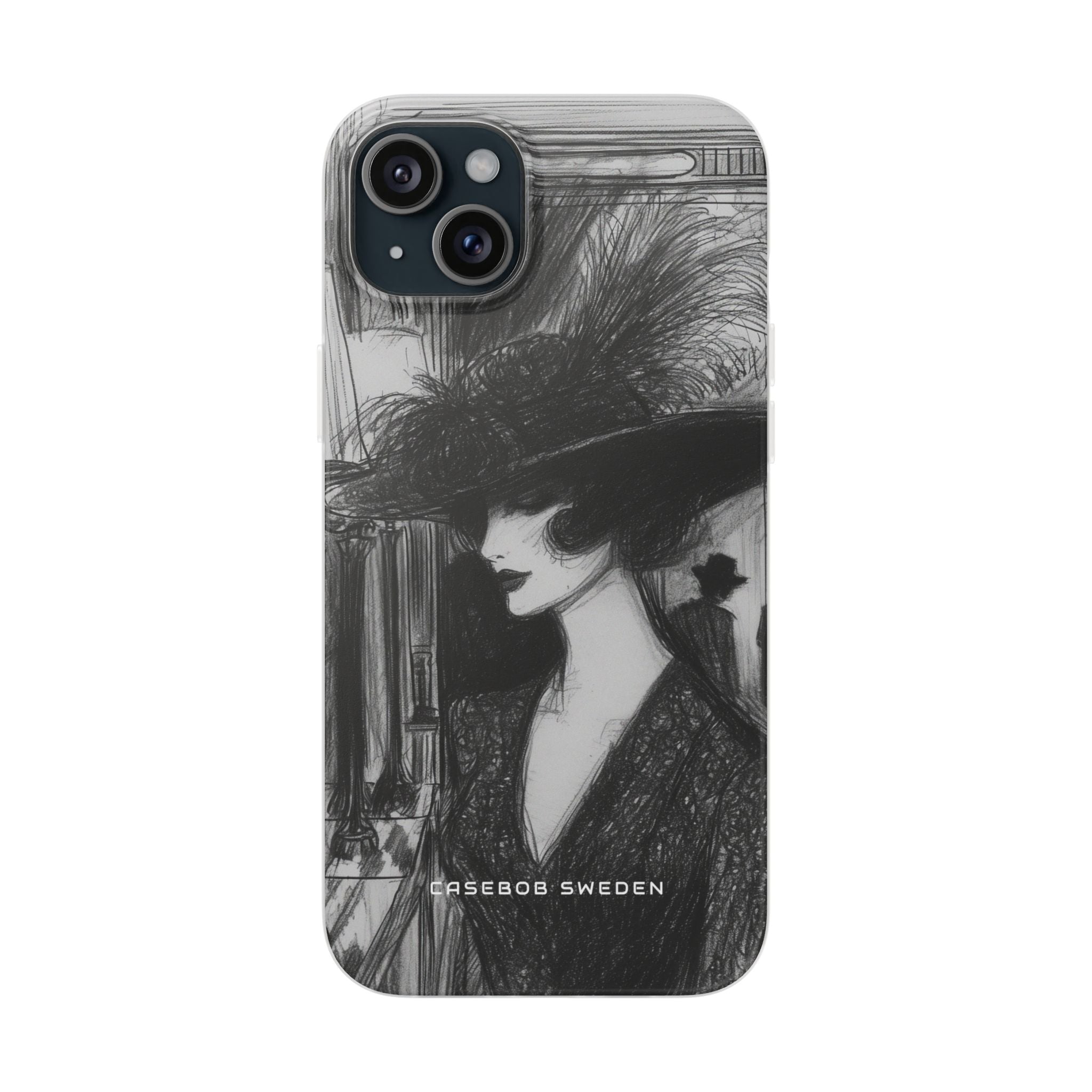 Timeless Elegance in Monochrome iPhone 15 - Flexi Phone Case