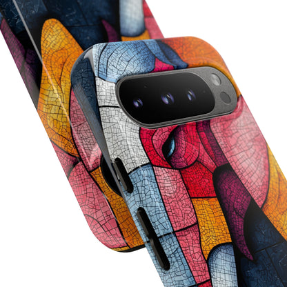 Elephant Mosaic Google Pixel 9 Pro Case - Tough