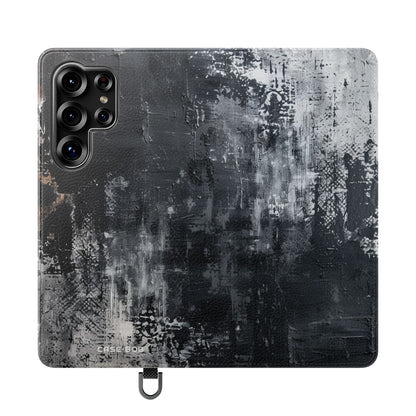 Midnight Brushstroke - Samsung S25 Ultra Case - Lompakkokotelo