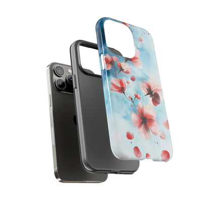 Pink Blossom Drift iPhone 14 Pro Max Case - Tough
