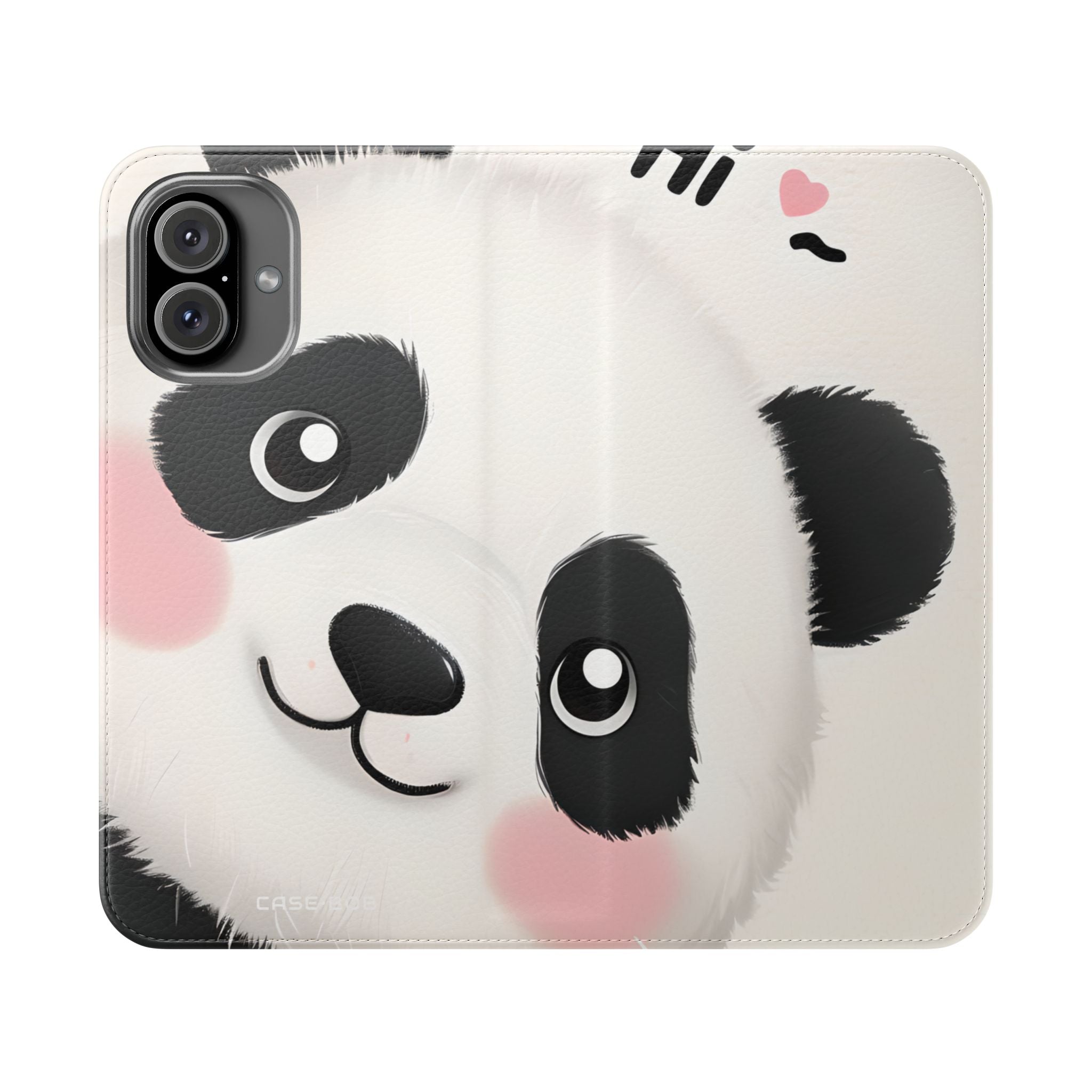 Peeking Panda Blush - iPhone 16 Plus Case - Wallet