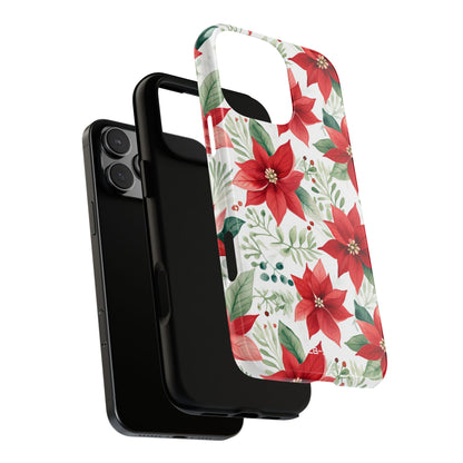 Poinsettias Bloom Bright - iPhone Case