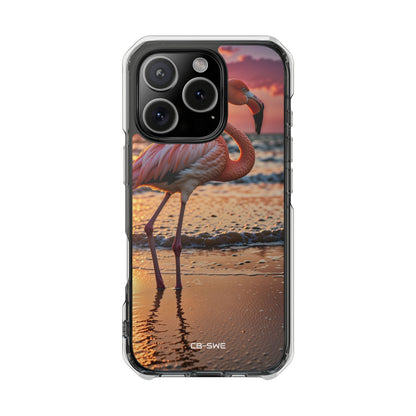 Sunset Flamingo Stand iPhone Case - Impact