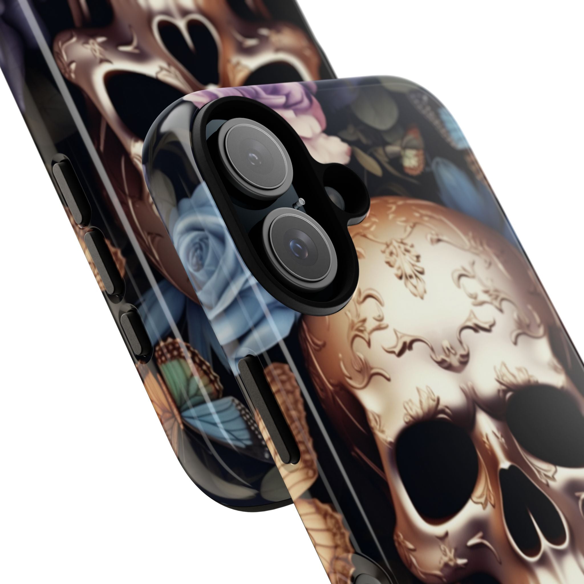 Skull Among Blossoms - iPhone Case