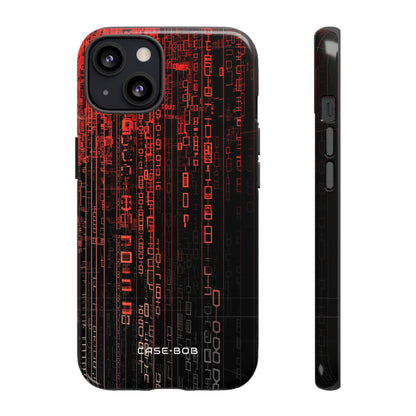 Crimson Glyphs iPhone 13 Case - Tough