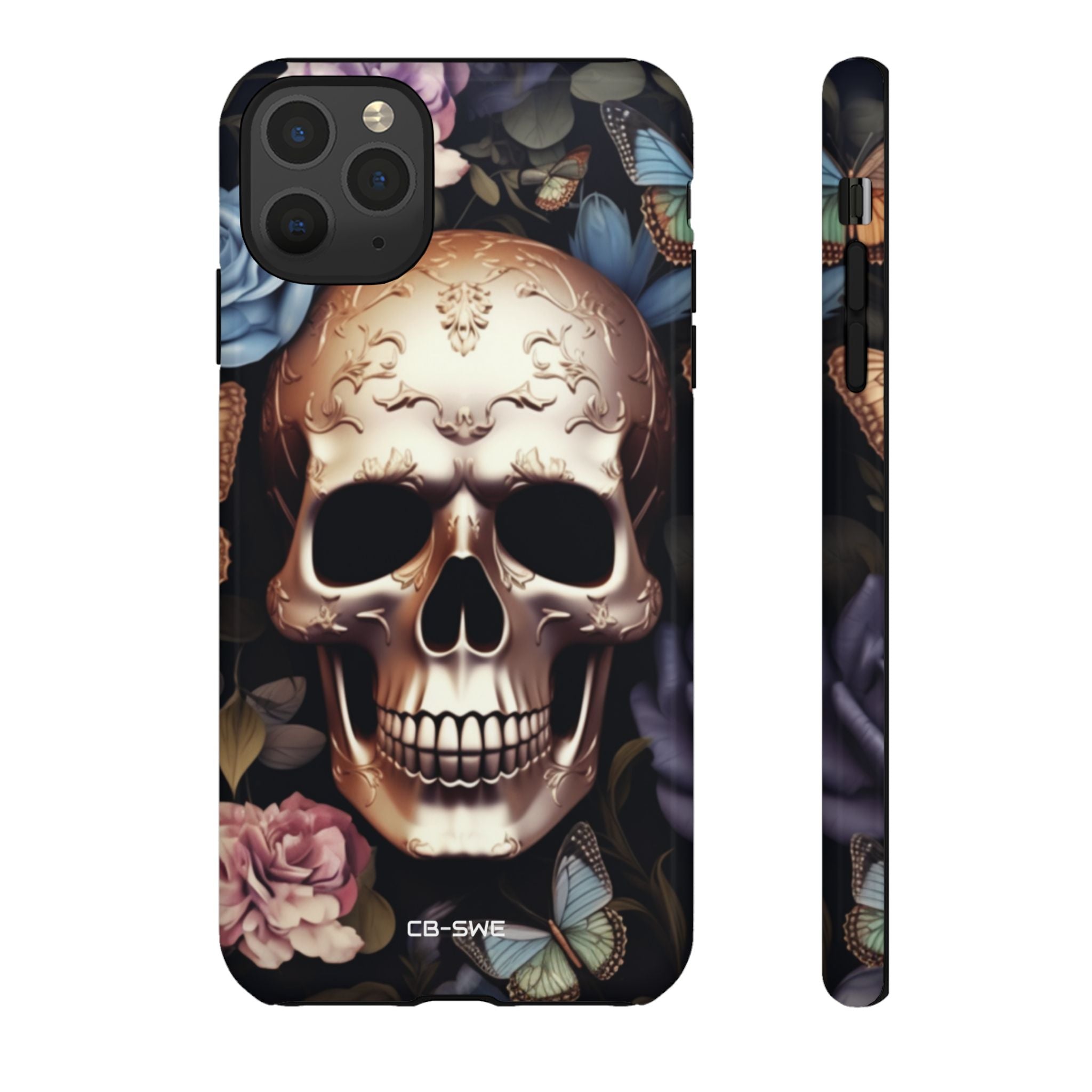 Skull Among Blossoms - iPhone Case