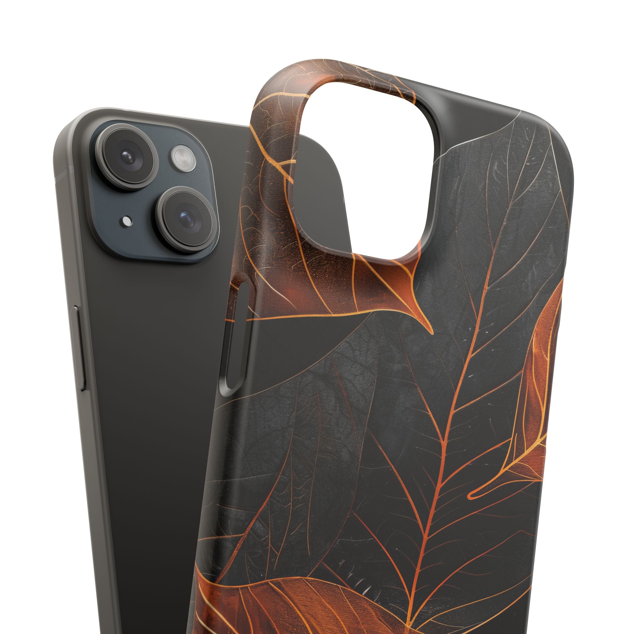 Autumn Leaf Elegance iPhone 15 - Slim Phone Case