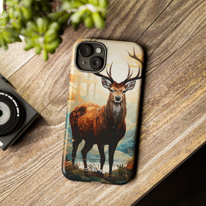 Glowing Stag iPhone 15 Plus Case - Tough