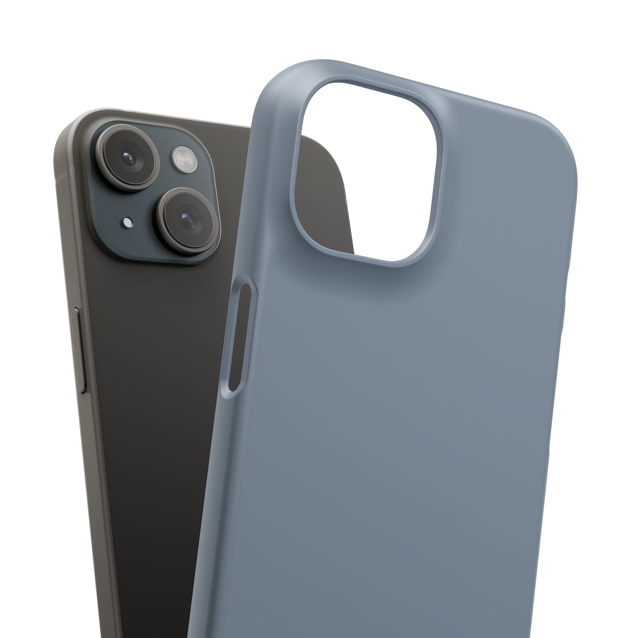 Light Slate Gray iPhone 15 - Slim Phone Case