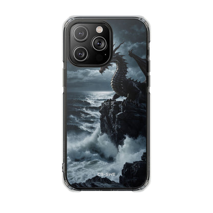 Dragon Roars Against Sea iPhone Case - Impact