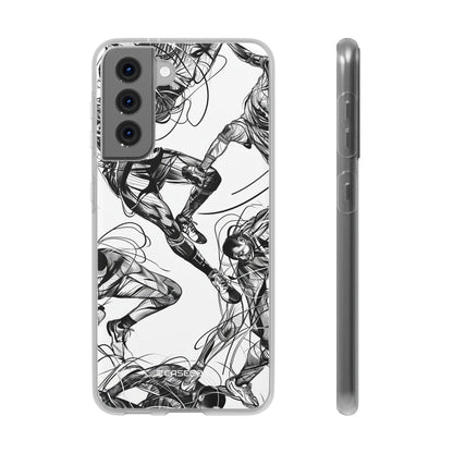 Dynamic Athletic Surrealism | Flexible Phone Case for Samsung Galaxy