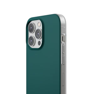 Deep Jungle Green | Handyhülle für iPhone (Flexible Hülle) 